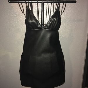 Victoria's Secret Black leather Dress